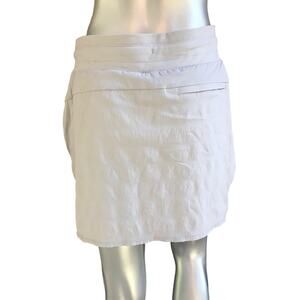 Athleta Gray Zipped Pocket Skirt Skort Women's Size 8
